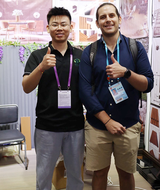 On site communication at the exhibition